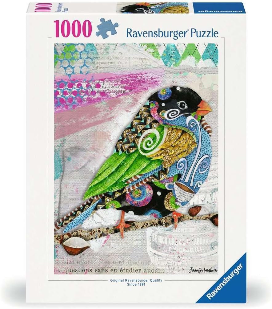 Színes madár Ravensburger 1000 darabos kirakó puzzle (RA - 12001438) - puzzlegarden