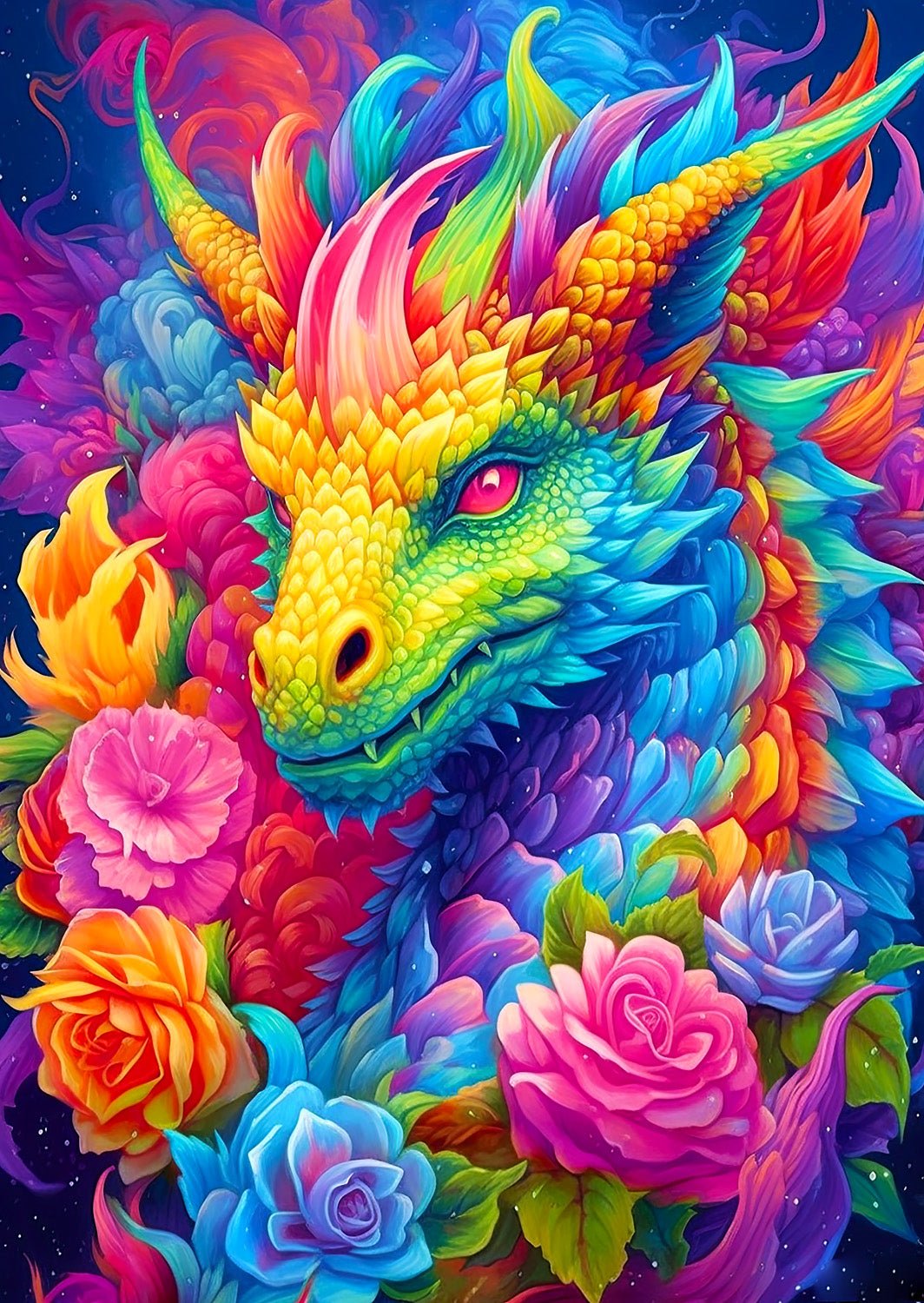 Színes Sárkány Enjoy 1000 darabos kirakó puzzle (EN - 2176) - puzzlegarden
