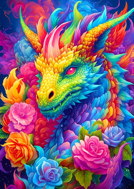 Színes Sárkány Enjoy 1000 darabos kirakó puzzle (EN - 2176) - puzzlegarden