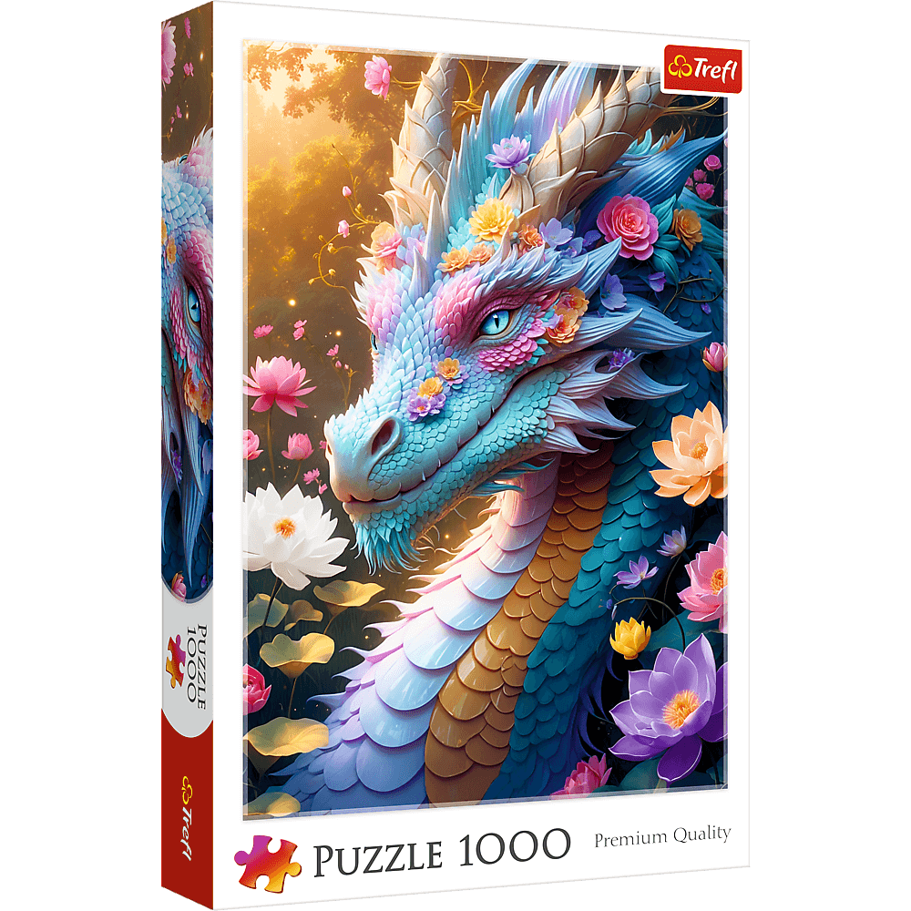 Színes sárkány Trefl 1000 darabos kirakó puzzle (TR - 10953) - puzzlegarden