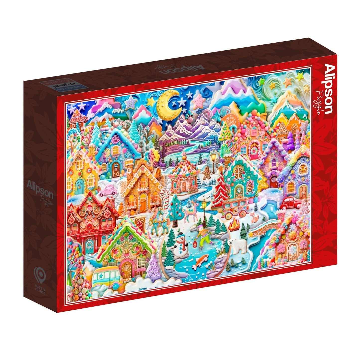 Színes süteményváros éjszaka Alipson 1500 darabos kirakó puzzle (AL - 50137) - puzzlegarden