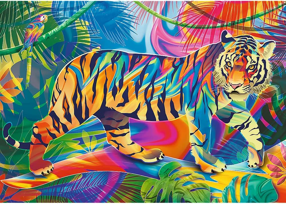 Színes Tigris Trefl Prime 500 darabos kirakó puzzle (TR - 37453) - puzzlegarden