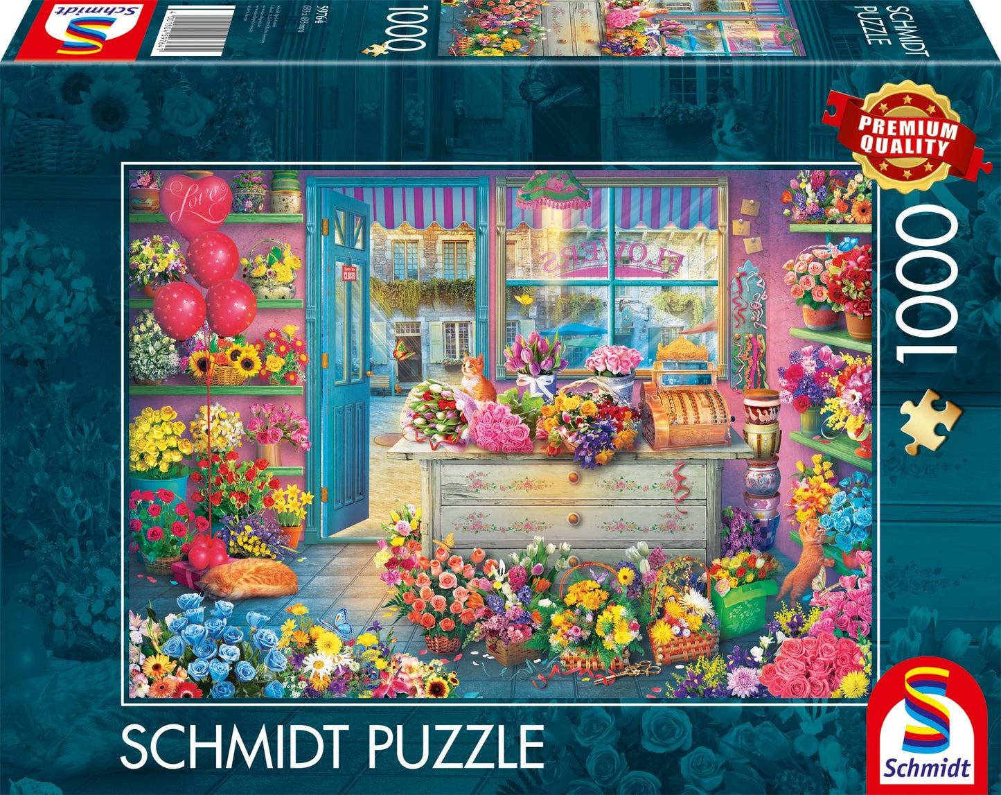Színes Virágbolt Schmidt Spiele 1000 darabos kirakó puzzle (SCH - 59764) - puzzlegarden