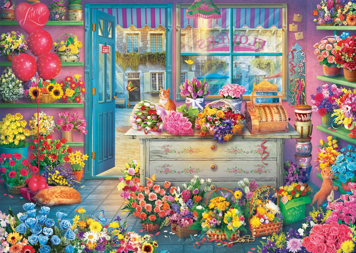 Színes Virágbolt Schmidt Spiele 1000 darabos kirakó puzzle (SCH - 59764) - puzzlegarden