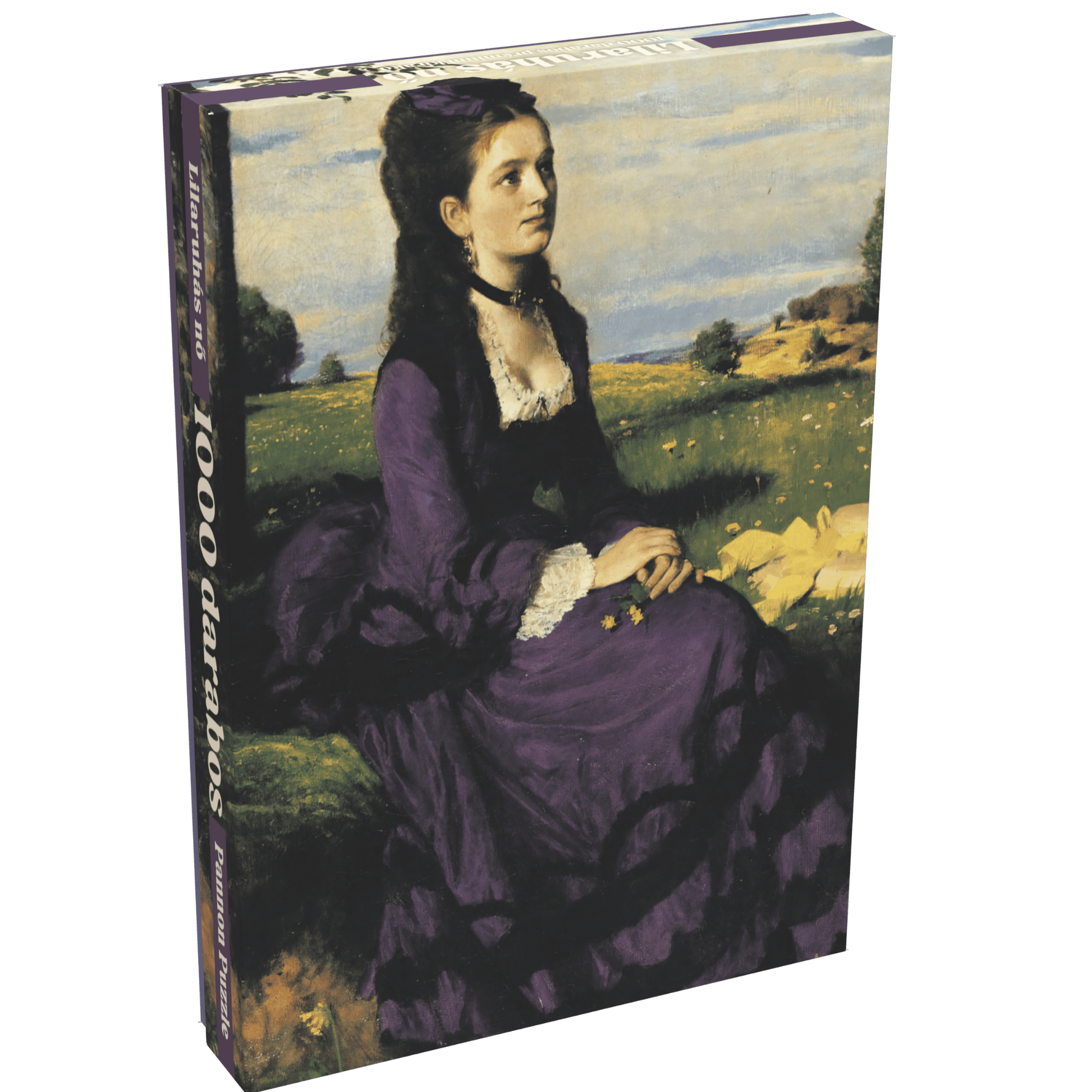 Szinyei Merse Pál - Lilaruhás nő Pannon Puzzle 1000 darabos kirakó puzzle (PP - 112) - puzzlegarden
