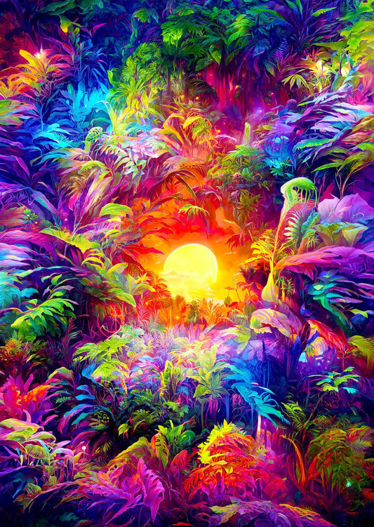 Szivárvány Dzsungel Enjoy 1000 darabos kirakó puzzle (EN - 2200) - puzzlegarden