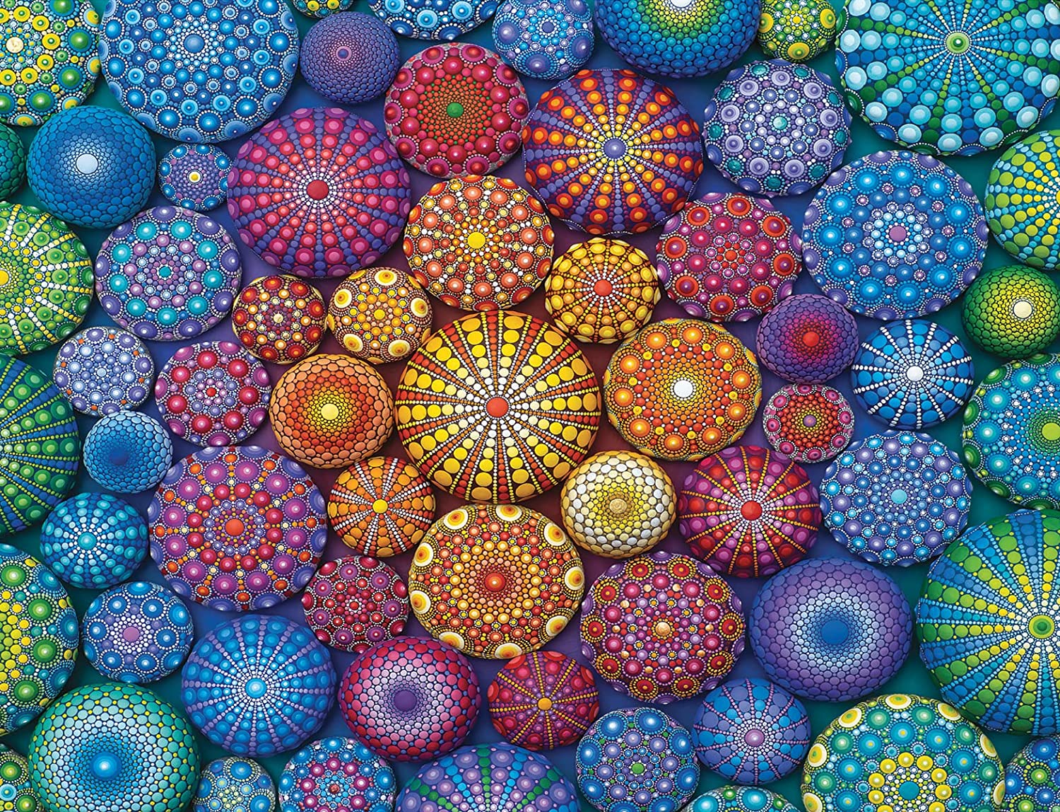 Szivárvány Kövek Ravensburger 2000 darabos kirakó puzzle (RA - 17134) - puzzlegarden