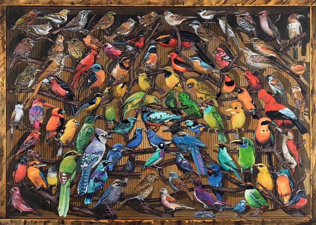 Szivárvány madarak Ravensburger 1000 darabos kirakó puzzle (RA - 17478) - puzzlegarden