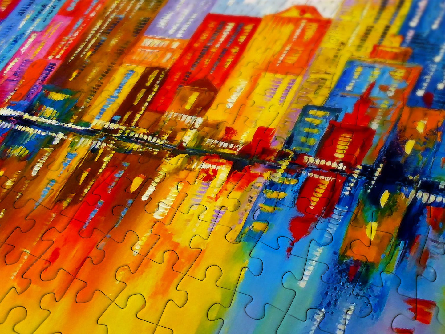 Szívárvány város Enjoy 1000 darabos kirakó puzzle (EN - 1729) - puzzlegarden