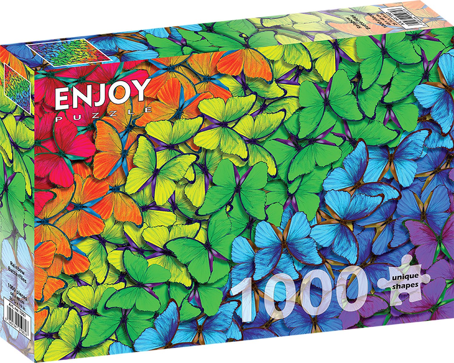 Szivárványos Pillangók Enjoy 1000 darabos kirakó puzzle (EN - 1961) - puzzlegarden