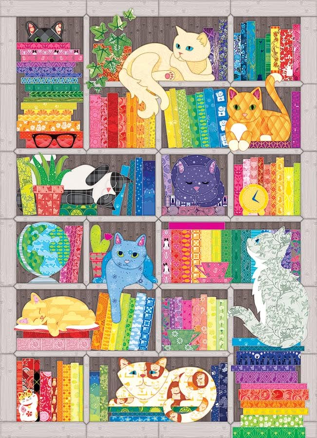 Szivárványos Polcok Cicákkal Cobble Hill 1000 darabos kirakó puzzle (CH - 40046) - puzzlegarden
