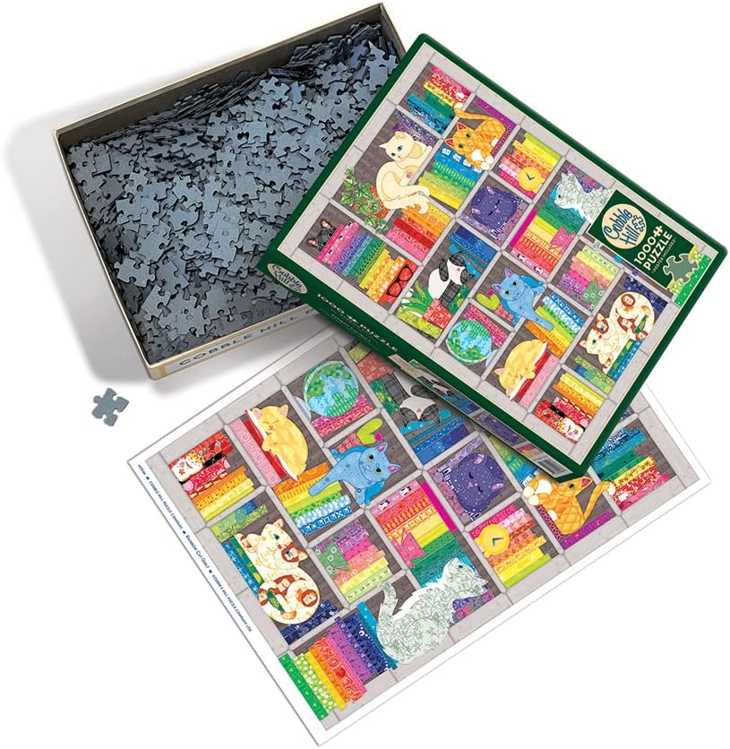 Szivárványos Polcok Cicákkal Cobble Hill 1000 darabos kirakó puzzle (CH - 40046) - puzzlegarden