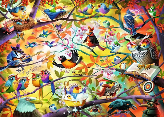 Szorgos Madárkák Ravensburger 1000 darabos kirakó puzzle (RA - 12001023) - puzzlegarden