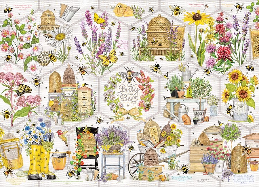 Szorgos, mint a méh Cobble Hill 500 darabos kirakó puzzle (CH - 45006) - puzzlegarden