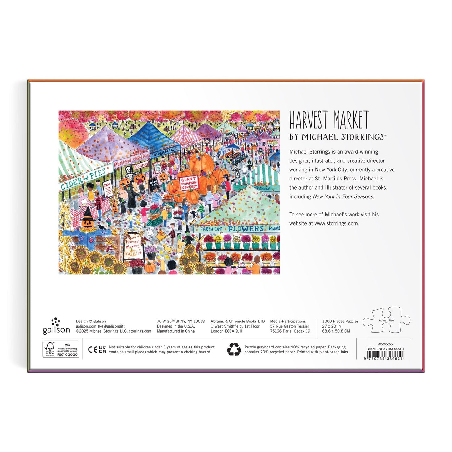 Szüreti Piac Galison 1000 darabos kirakó puzzle (GA-9780735386631) - puzzlegarden