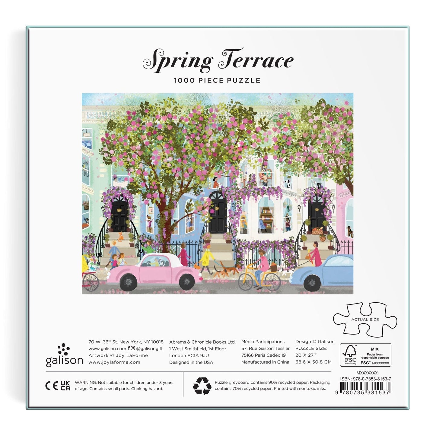 Tavaszi terasz Galison 1000 darabos kirakó puzzle (GA-9780735381537) - puzzlegarden