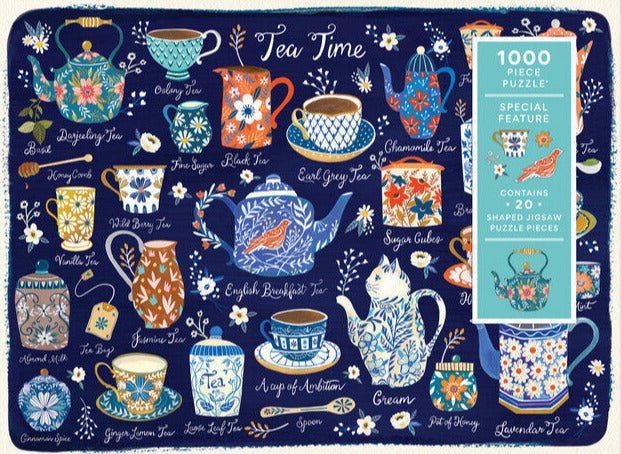 Tea Time Galison 1000 darabos kirakó puzzle (GA - 9780735374935) - puzzlegarden