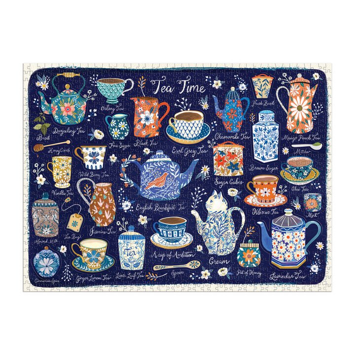 Tea Time Galison 1000 darabos kirakó puzzle (GA - 9780735374935) - puzzlegarden