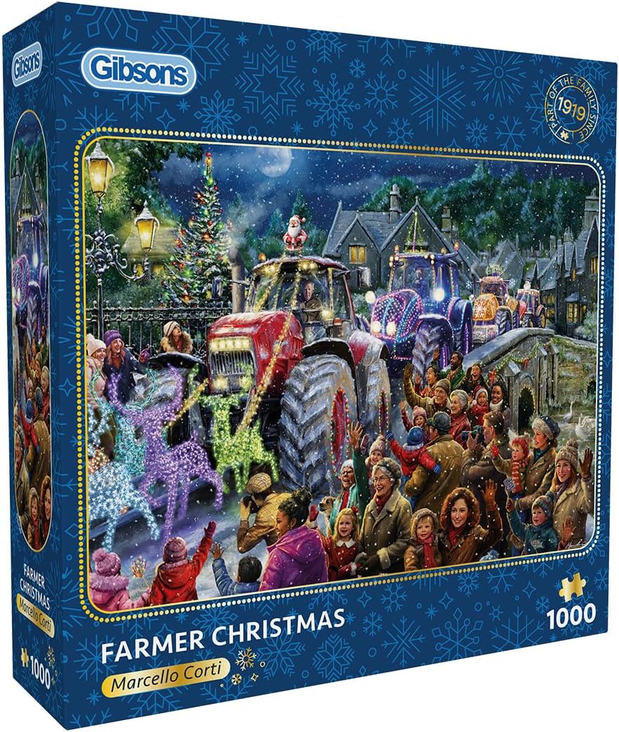 Télapó a farmon Gibsons 1000 darabos kirakó puzzle (G - G6439) - puzzlegarden