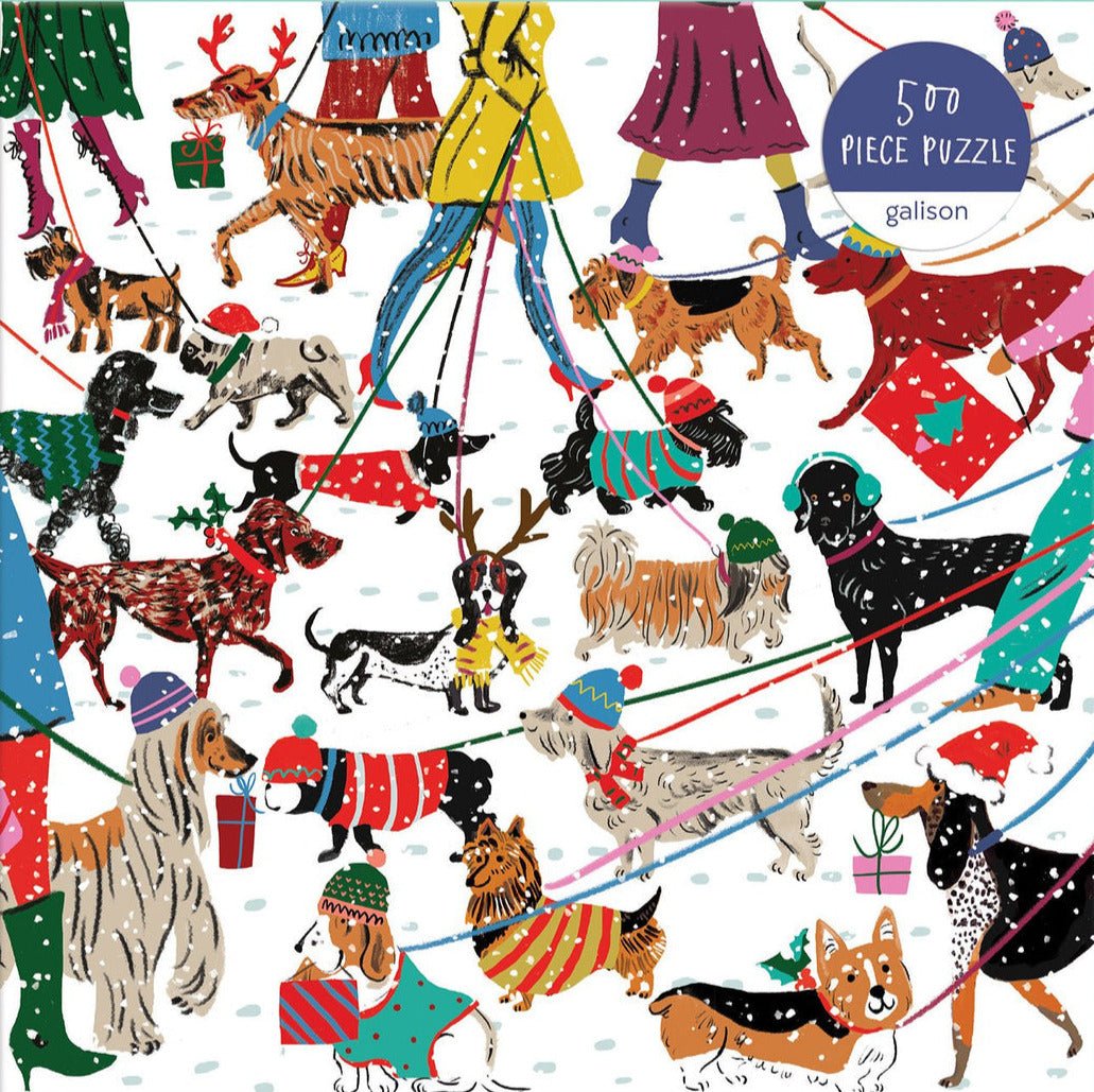 Téli Kutyusok Galison 500 darabos kirakó puzzle (GA - M062320J - 2) - puzzlegarden