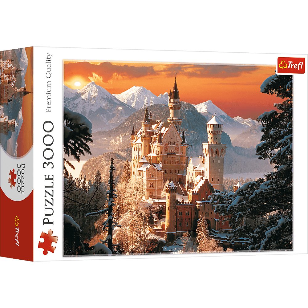 Téli Neuschwanstein Kastély, Németország Trefl 3000 darabos kirakó puzzle (TR - 33025) - puzzlegarden