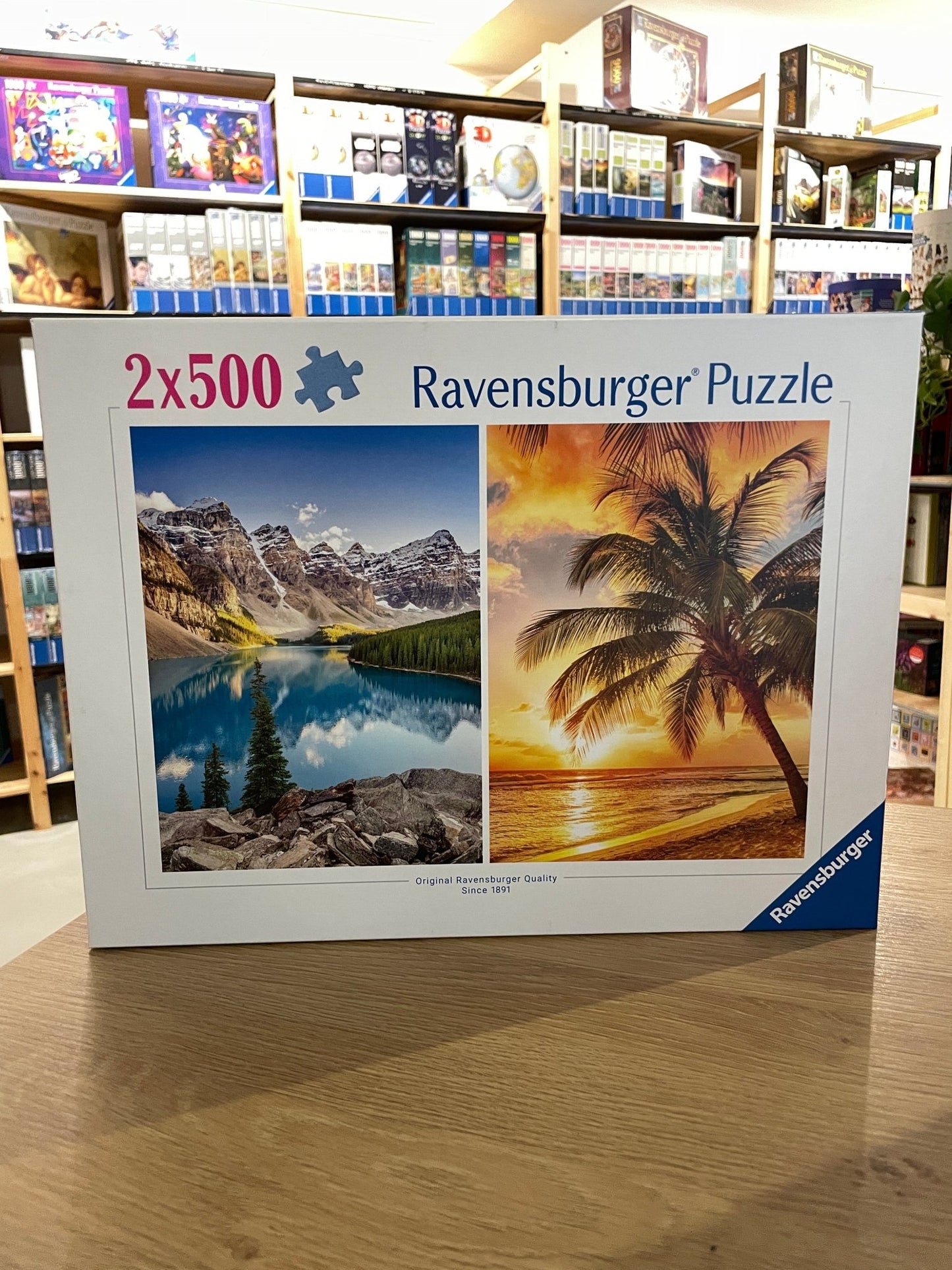 Tenger és hegyek - 2x500 Ravensburger 500 darabos kirakó puzzle (RA - 12000230) - puzzlegarden
