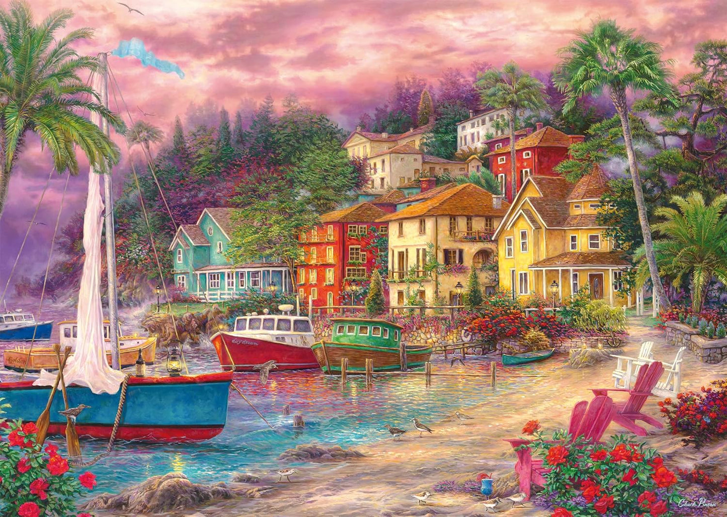 Tengerparti báj Schmidt Spiele 1000 darabos kirakó puzzle (SCH - 58556) - puzzlegarden