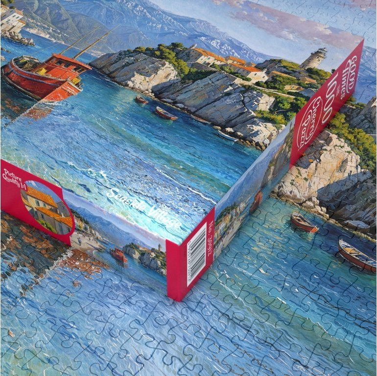 Tengerparti falu Cherry Pazzi 1000 darabos kirakó puzzle (CP - 30912) - puzzlegarden