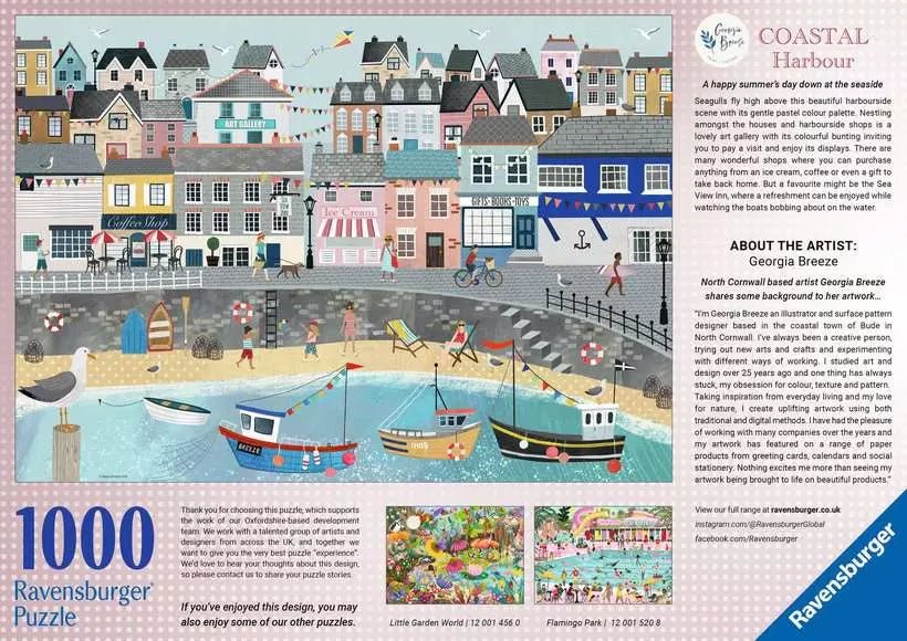 Tengerparti kikötő Ravensburger 1000 darabos kirakó puzzle (RA - 12001524 4005555015246) - puzzlegarden