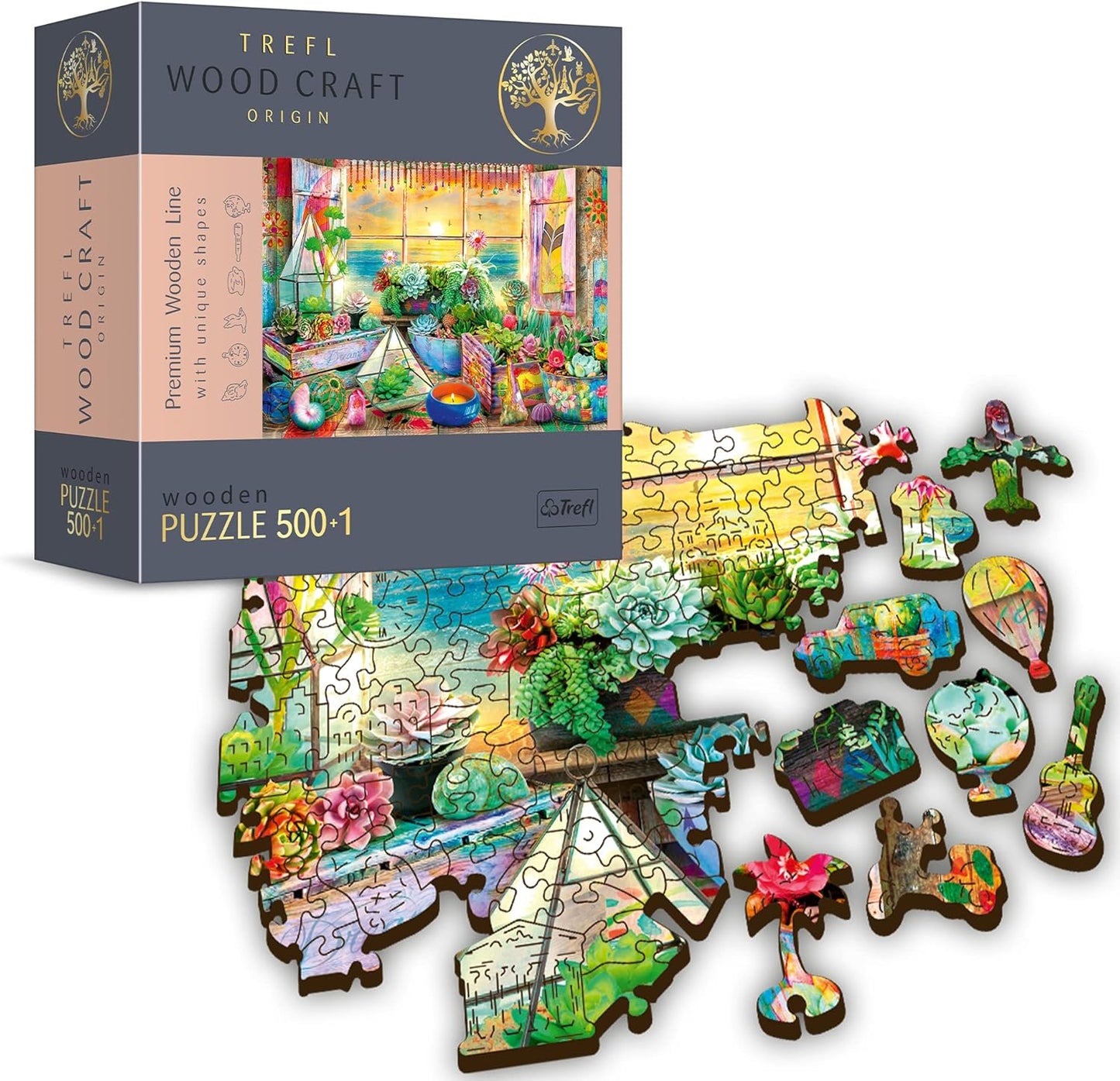 Tengerparti Nyaraló - Fa kirakó Trefl Wood Craft 500 darabos kirakó puzzle (TR - 20166) - puzzlegarden