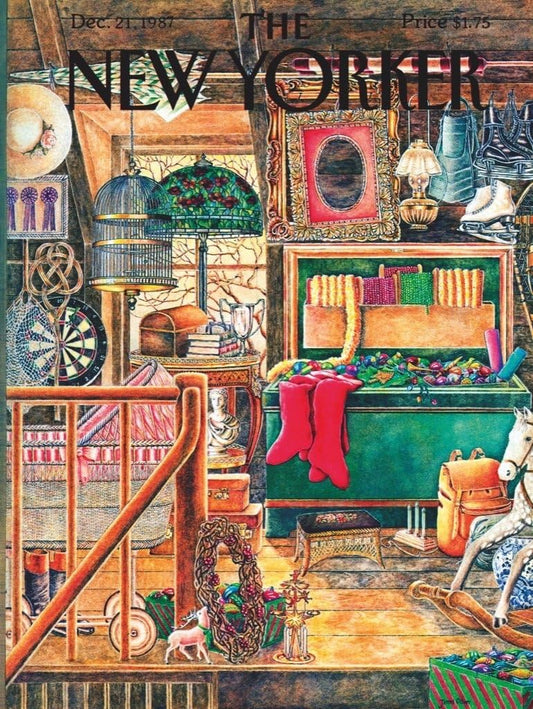 The New Yorker - Karácsonyi padlás New York Puzzle Company 1000 darabos kirakó puzzle (NYPC - NPZNY1713) - puzzlegarden
