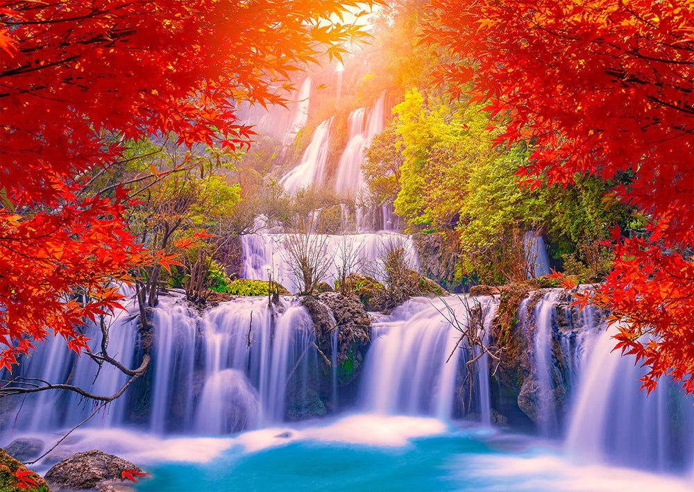 Thi Lor Su Vízesés, Thaiföld Enjoy 1000 darabos kirakó puzzle (EN - 1287) - puzzlegarden