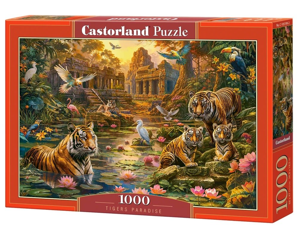 Tigrisek paradicsoma Castorland 1000 darabos kirakó puzzle (C - 105199) - puzzlegarden