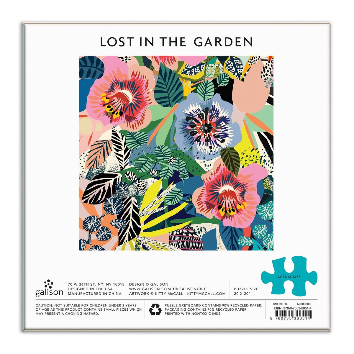 Titkos Kert Galison 500 darabos kirakó puzzle (GA - 9780735368514) - puzzlegarden