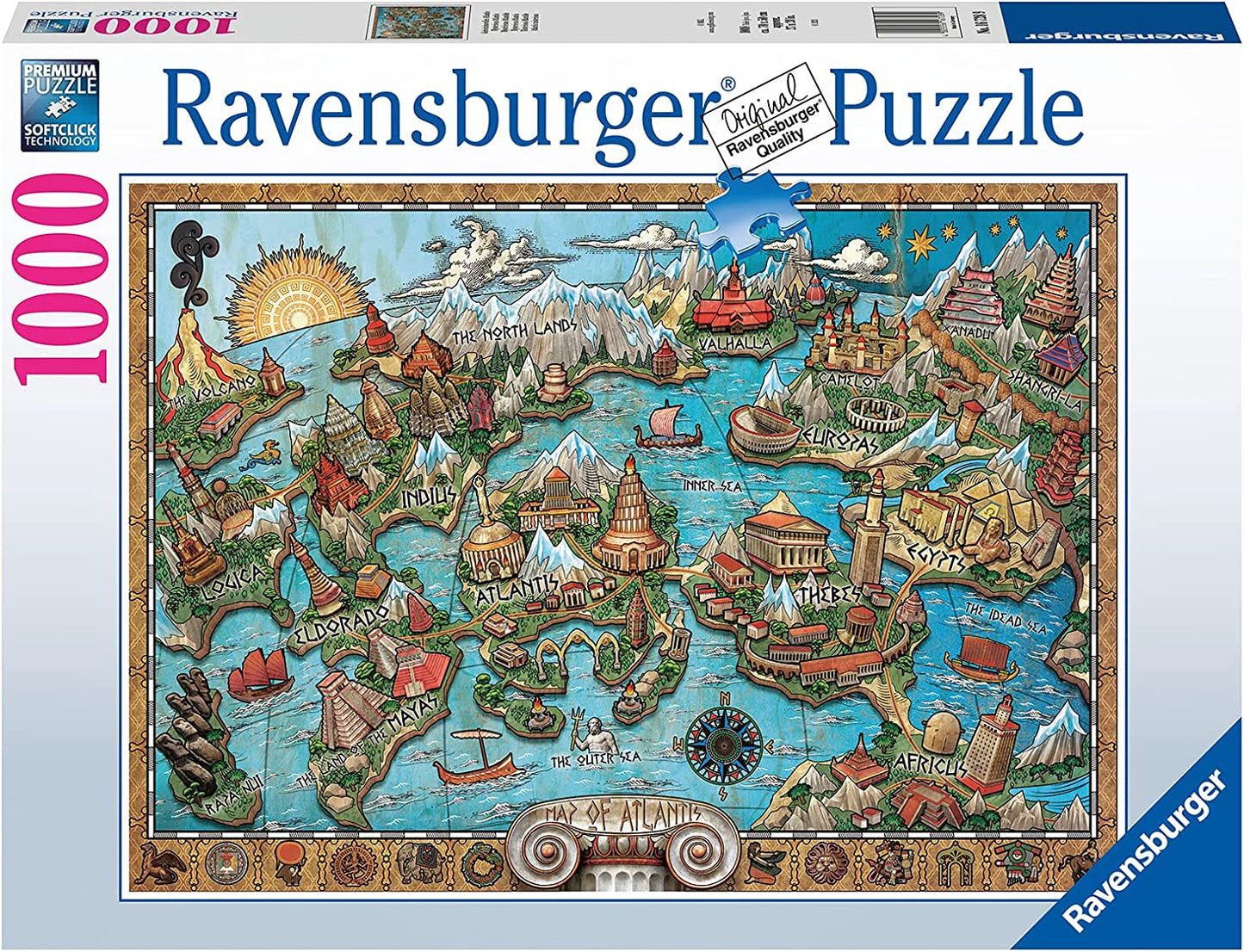 Titokzatos Atlantisz Ravensburger 1000 darabos kirakó puzzle (RA - 16728) - puzzlegarden