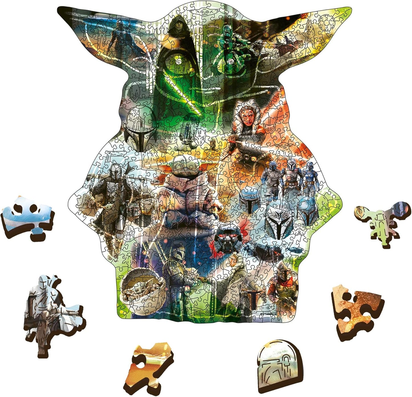 Titokzatos Grogu - Fa kirakó Trefl Wood Craft 500 darabos kirakó puzzle (TR - 20169) - puzzlegarden