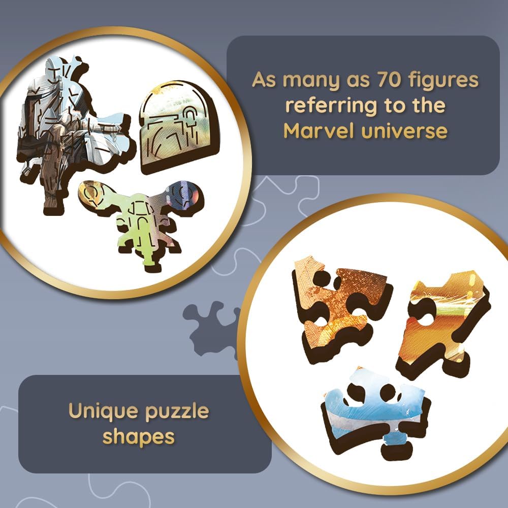 Titokzatos Grogu - Fa kirakó Trefl Wood Craft 500 darabos kirakó puzzle (TR - 20169) - puzzlegarden