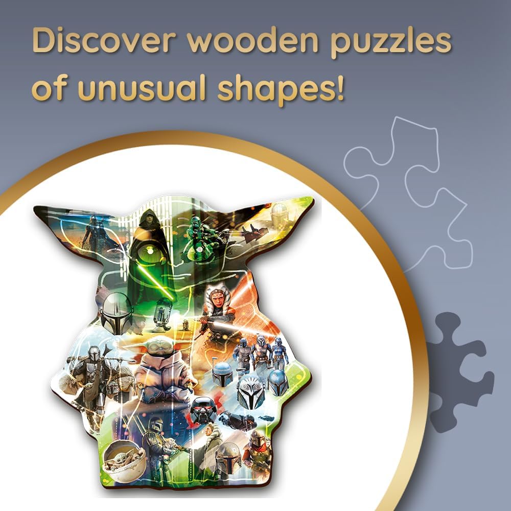 Titokzatos Grogu - Fa kirakó Trefl Wood Craft 500 darabos kirakó puzzle (TR - 20169) - puzzlegarden