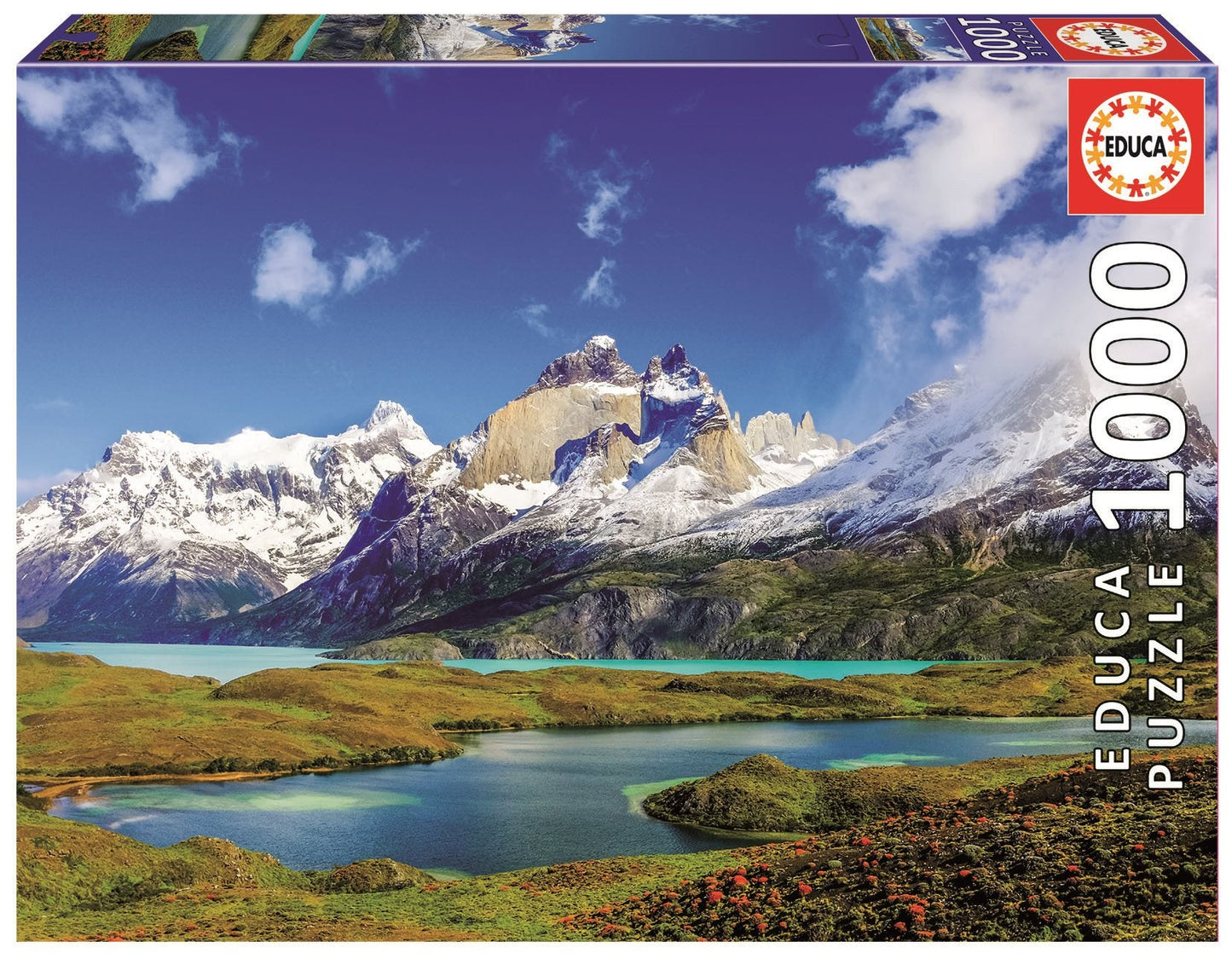 Torres del Paine, Patagónia Educa 1000 darabos kirakó puzzle (ED - 19259) - puzzlegarden