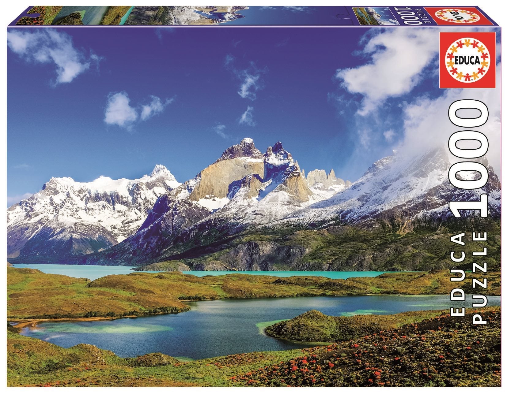 Torres del Paine, Patagónia Educa 1000 darabos kirakó puzzle (ED - 19259) - puzzlegarden