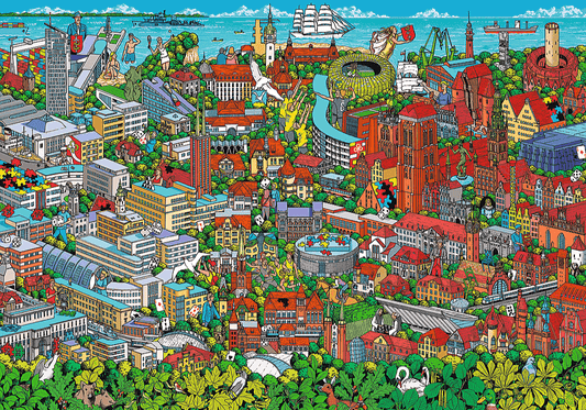 Trefl 40 Éves Jubileum - Háromváros Trefl 1000 darabos kirakó puzzle (TR - 10924) - puzzlegarden