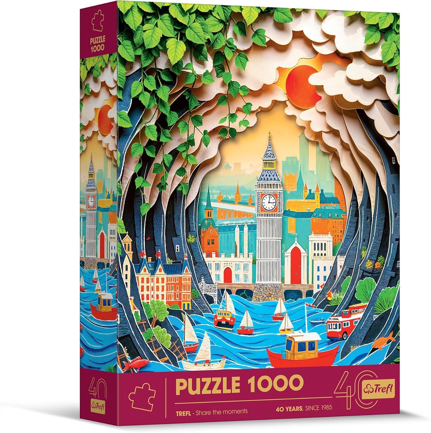 Trefl 40 Éves Jubileum - London Trefl 1000 darabos kirakó puzzle (TR - 40043) - puzzlegarden