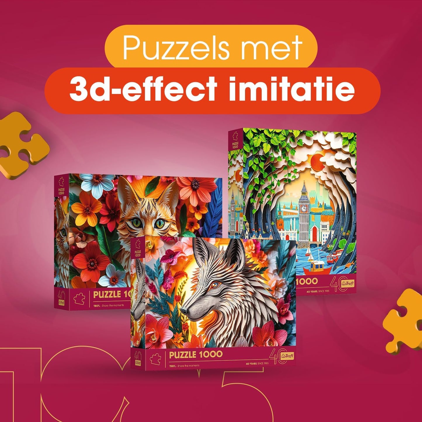 Trefl 40 Éves Jubileum - London Trefl 1000 darabos kirakó puzzle (TR - 40043) - puzzlegarden