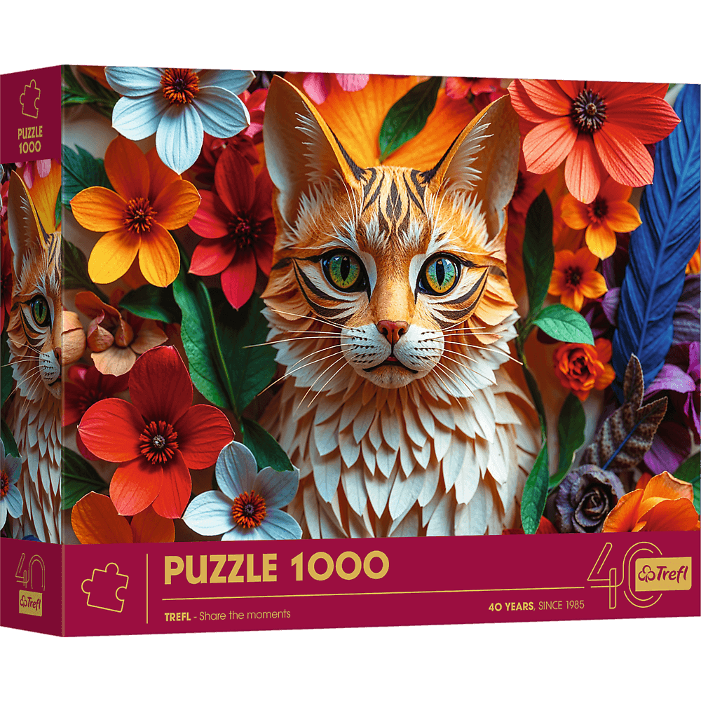 Trefl 40 Éves Jubileum - Macska Trefl 1000 darabos kirakó puzzle (TR - 40040) - puzzlegarden