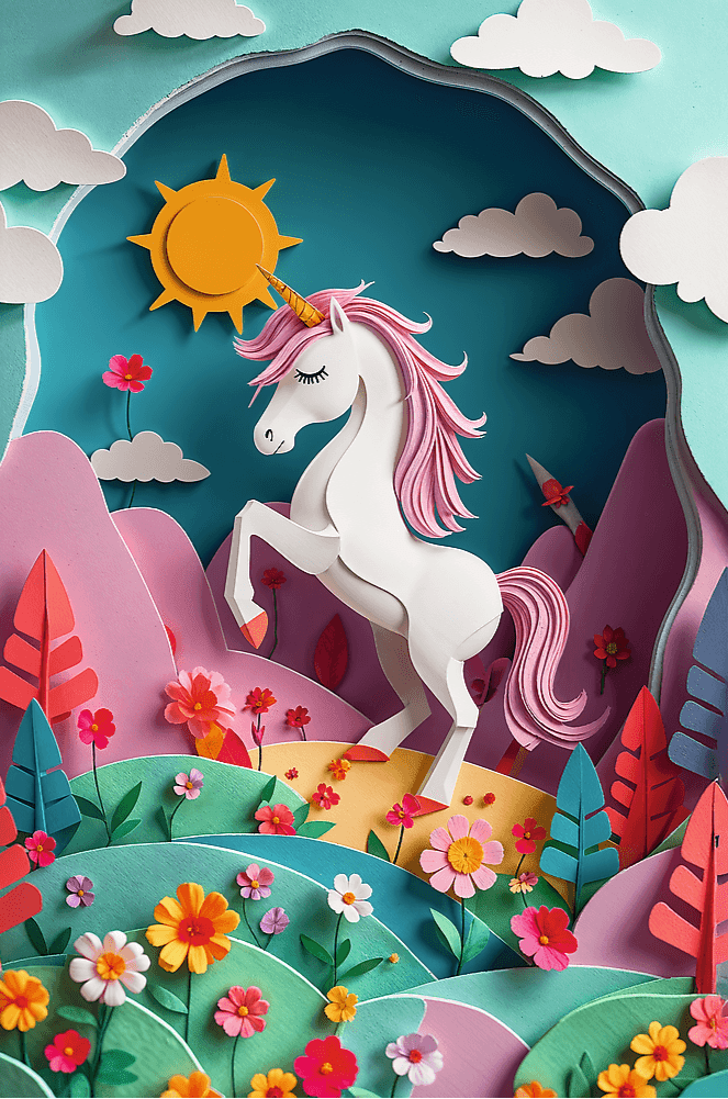 Trefl 40 Éves Jubileum – Papírművészet: Egyszarvú Trefl 160 darabos kirakó puzzle (TR - 40047) - puzzlegarden