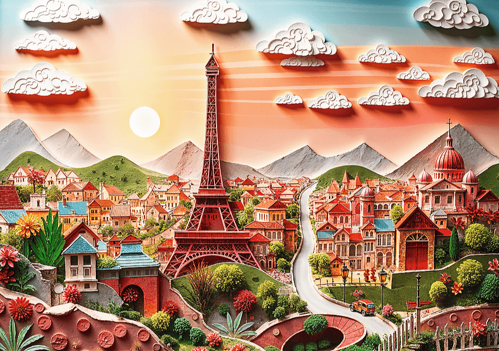 Trefl 40 Éves Jubileum - Párizs Trefl 1000 darabos kirakó puzzle (TR - 40044) - puzzlegarden