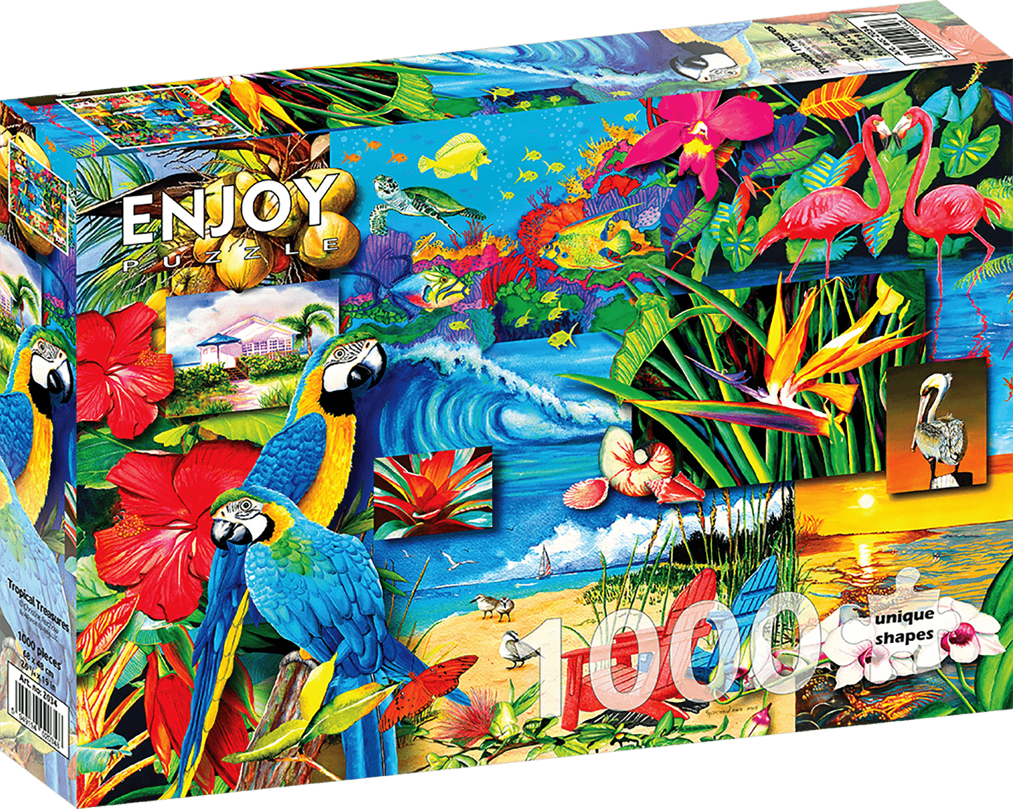 Trópusi Kincsek Enjoy 1000 darabos kirakó puzzle (EN - 2034) - puzzlegarden