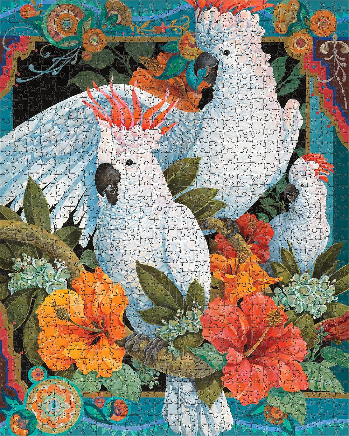 Trópusi trió Pomegranate 1000 darabos kirakó puzzle (POM - AA1166 9781087508337) - puzzlegarden