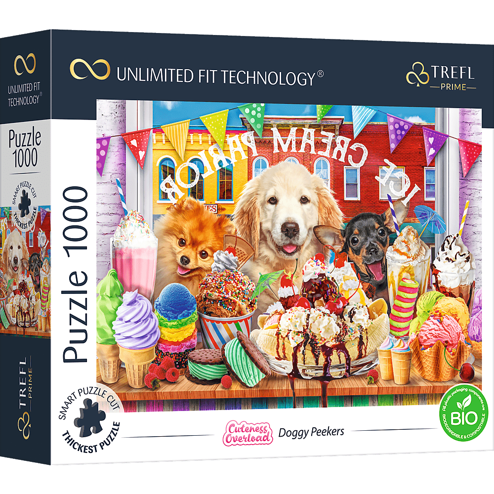 Túlcsorduló Cukiság: Kutyalesők Trefl Prime 1000 darabos kirakó puzzle (TR - 10699) - puzzlegarden
