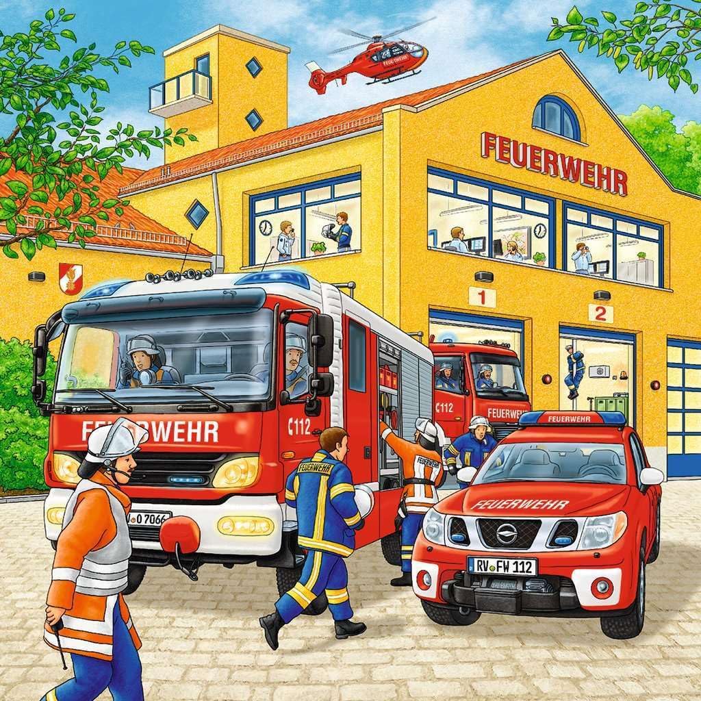 Tűzoltók Akcióban - 3x49 Ravensburger 49 darabos kirakó puzzle (RA - 09401) - puzzlegarden